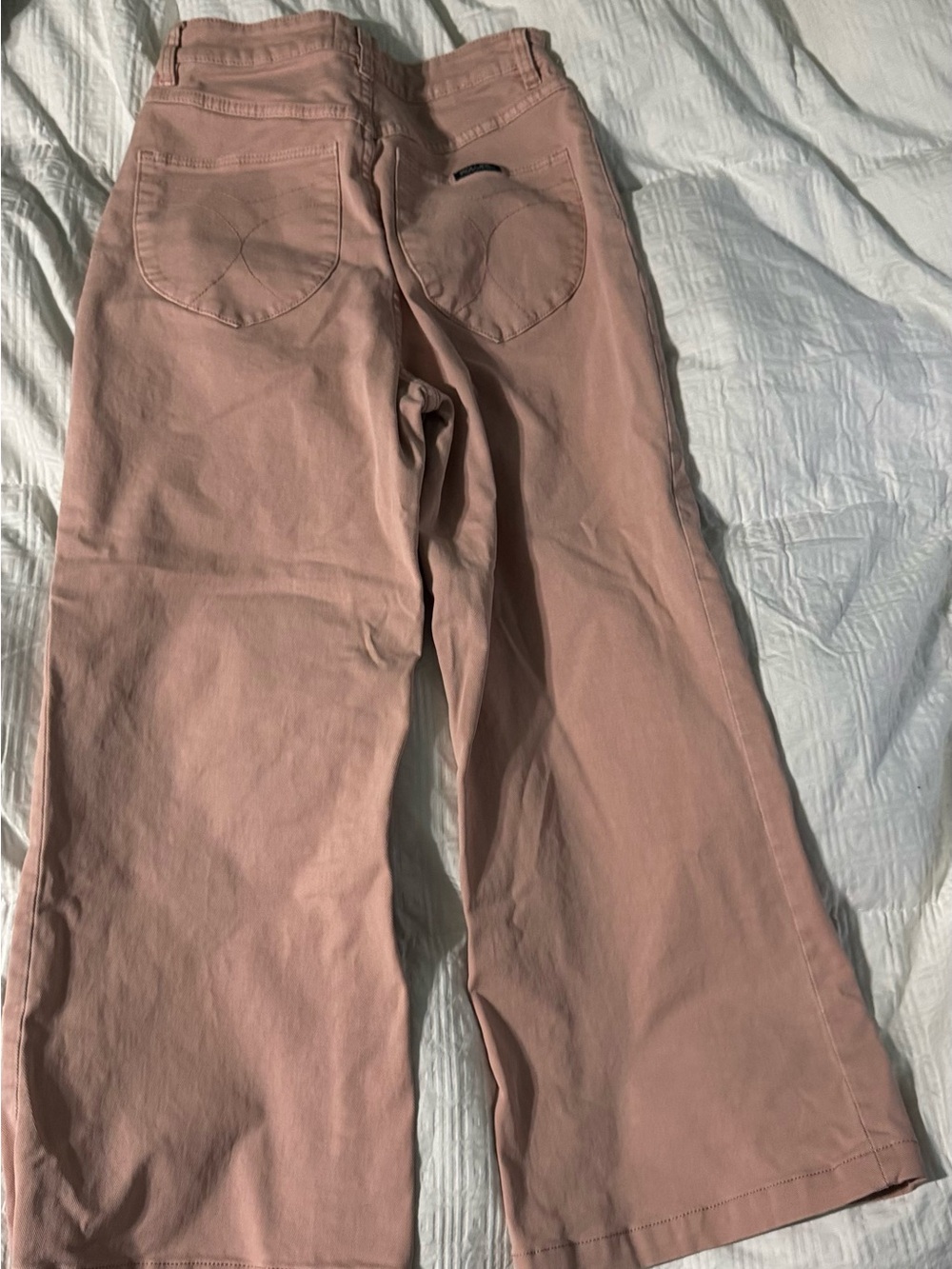 ROLLAS High Rise Wide Leg Sailor Jeans Pink Women's Size 27 - Picture 13 of 14